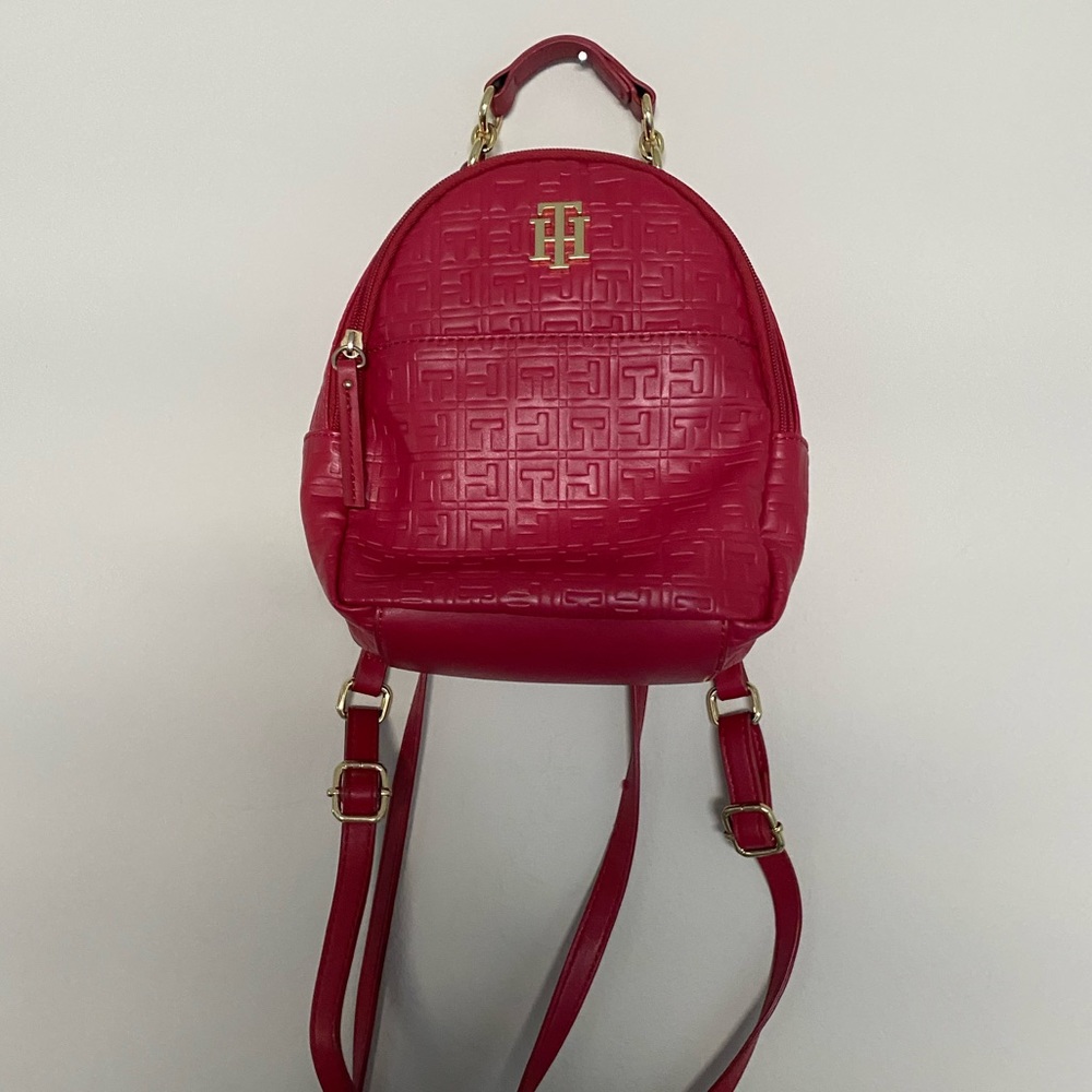 Tommy Hilfiger Mini Monogram Backpack Purse